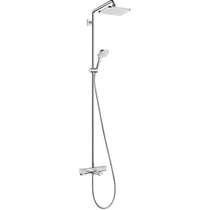 Hansgrohe Croma E Showerpipe 280 1jet with bath thermostat chrome