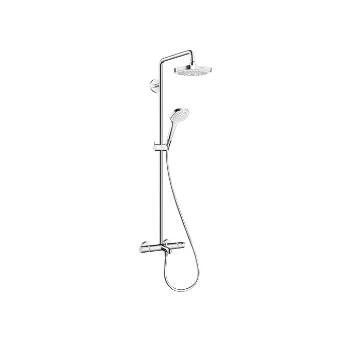 Hansgrohe Croma Select E Showerpipe 180 2jet With Bath Thermostat