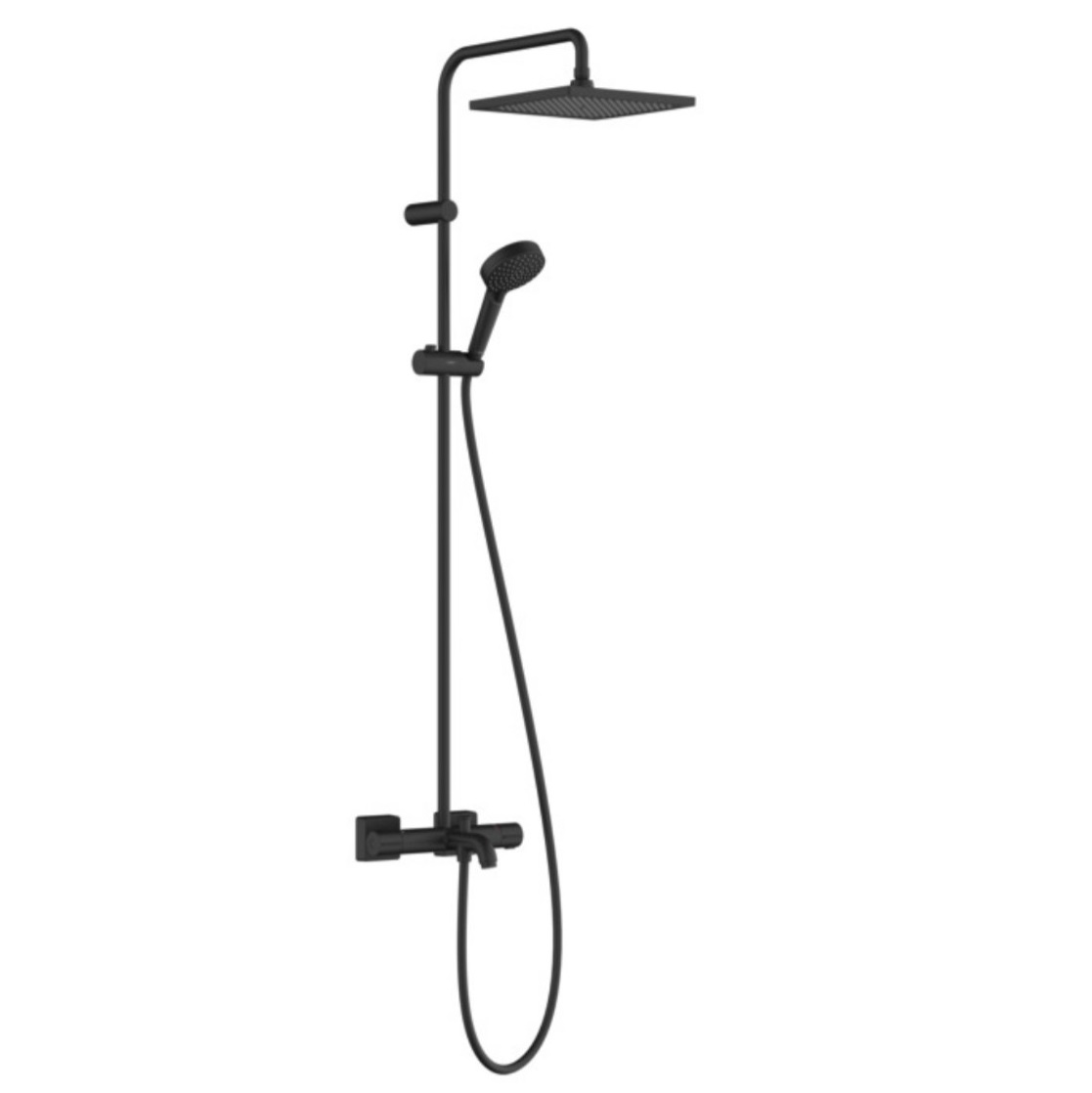 VERNIS Shape Showerpipe 240 1jet with bath thermostat