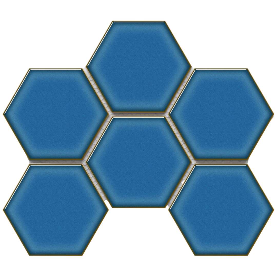 Allia Hexagon Crystal Dark Blue