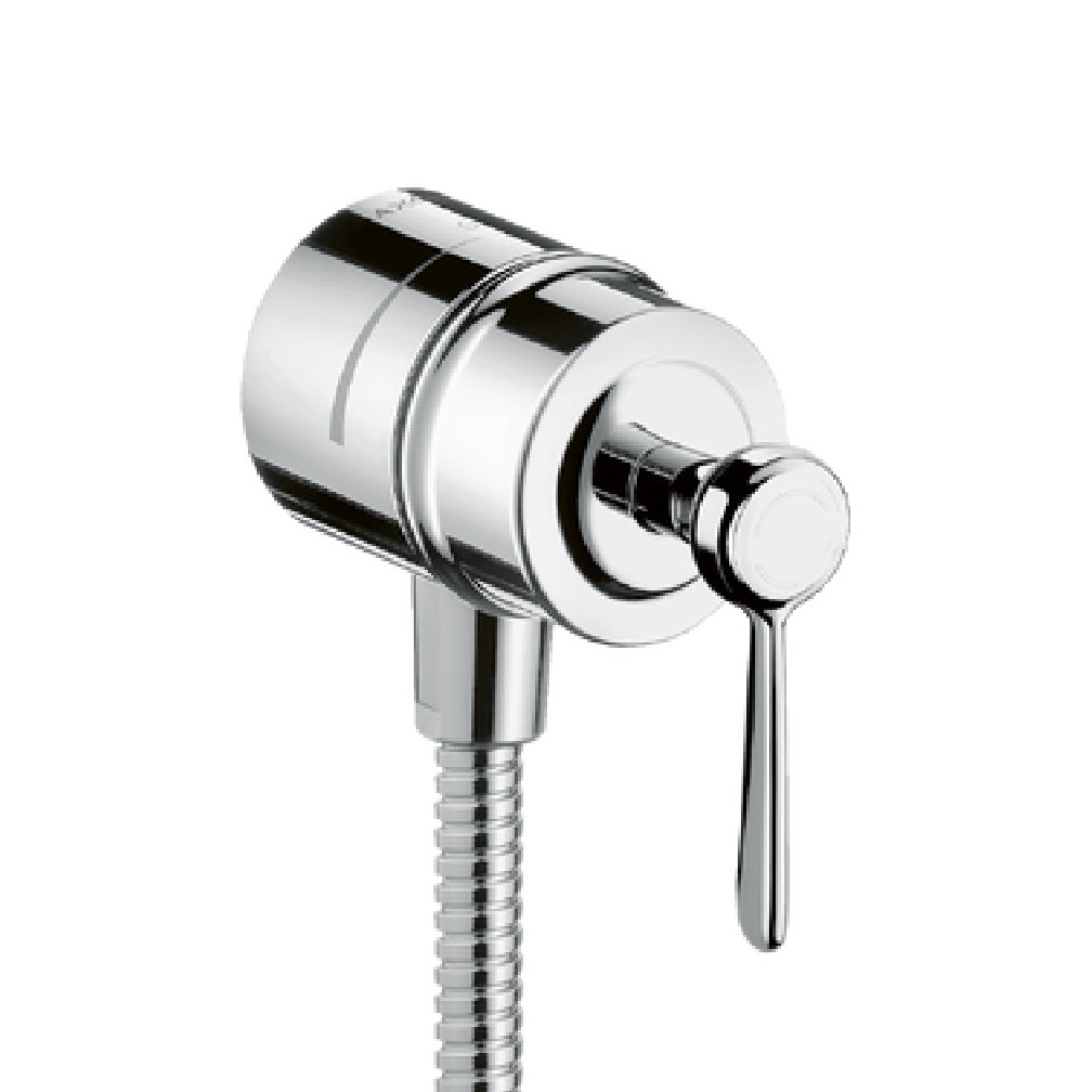 AXOR MONTREUX Wall outlet stop with non return valve, shut-off valve and lever handle