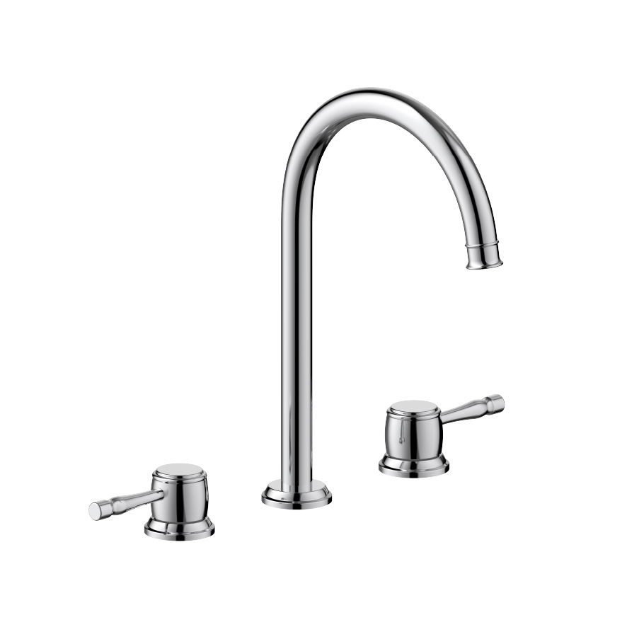 CLEO Classic 3 Holes Basin Faucet (Chrome)
