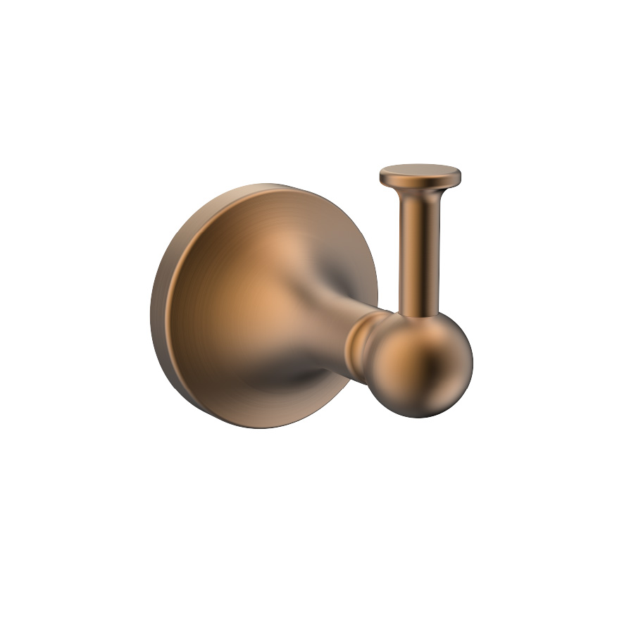 CLEO Classic Robe Hook (Brushed copper)