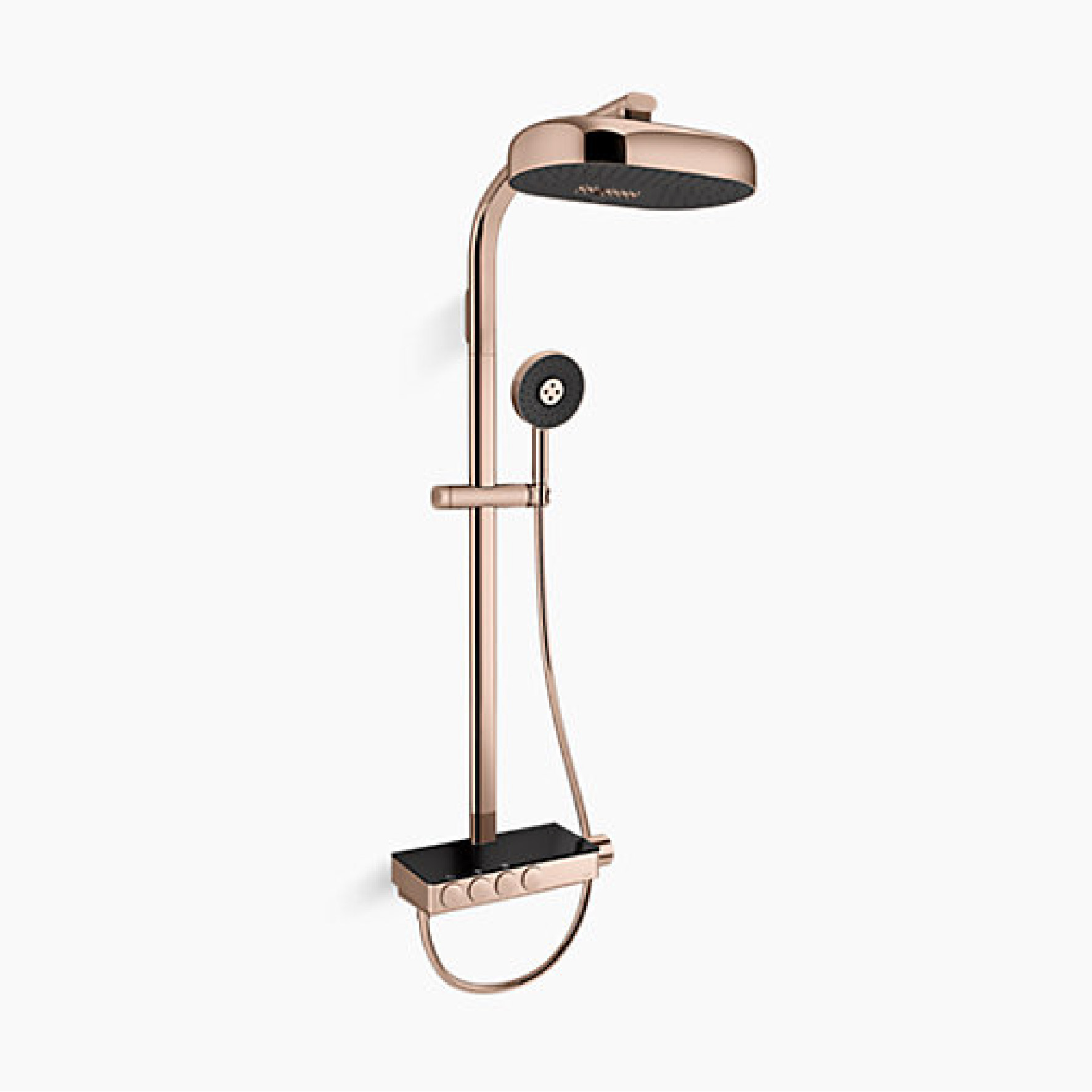 KOHLER Anthem™ Four-way thermostatic valve and bath/shower column with multifunction rainhead and handshower